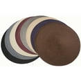 thumbnail image 2 of Fine Woven Placemats Decorative Dining Table Place Mat Topper for Holiday Dinner, Parties, Gatherings & More 15" Round Shape - Grey (8 Pieces), 2 of 5