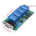 thumbnail image 3 of 12V 4 Channel DB9 RS232 Relay Board Remote Control UART Serial Port Switch, Suitable For Car Motor, 3 of 8