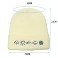 thumbnail image 5 of Men‘s Cold Hat Embroidered Knitted Hat Warm Bun Hat Woolen Hat, 5 of 5