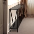thumbnail image 3 of Console Table – Industrial 2-Tier 43" Narrow – Sturdy Metal Frame & Open Shelves – Entryway, Living Room, Foyer & Home Office, 3 of 8