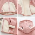 thumbnail image 5 of GYRATEDREAM Toddler Girls Boys Hooded Fleece Jacket Baby Cartoon Animal Zip Up Outwear Coat Infant Fall Winter Clothes for 6M-5T, 5 of 8