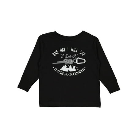 

Inktastic Future Rock Climber Hiking Gift Toddler Boy or Toddler Girl Long Sleeve T-Shirt