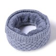 thumbnail image 1 of Calentador de cuello cálido de invierno Bufanda circular con forro polar de punto cálido, 1 of 7