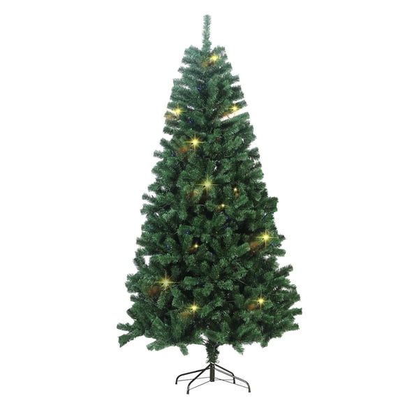 Árbol de Navidad Pino Artificial 2.10M Frondoso Verde 1500 Ramas Soporte de Metal Skygreen verde 210 cm