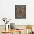 thumbnail image 3 of COMIO Framed  Print Wall Art Set Pastel Gray Wood Tree Ring Spirals Nature Abstract Drawings Modern Art Decorative Contemporary Minimal for Living Room, Bedroom, Office - Natural, 3 of 5