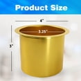 thumbnail image 2 of GSE Games & Sports Expert Jumbo Aluminum Cup Holder, Drop-in Drink Table Cup Carries for Casino Poker Table, Boat, RV Car, Truck (Gold - 10 Pack), 2 of 7