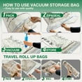 thumbnail image 3 of AGALI Transparent Storage Bags 20 Pack with Hand Pump - Space Saving Organizer, 3 of 7