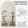 thumbnail image 5 of KATBOC Bar Stools Set of 4, Upholstered Counter Height Chair, Modern PU Leather Barstools with Footrest, for Kitchen Island, Dining Room, Bar, Black1, 5 of 7