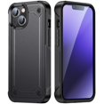 thumbnail image 1 of Funda para iPhone 14, doble capa de protección, a prueba de golpes, protección para pantalla y cámara., 1 of 5