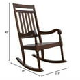 thumbnail image 2 of Carolina Classic Belmont Wooden Slat Rocker in Elm, 2 of 2