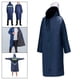 thumbnail image 3 of Poncho impermeable, cortavientos, reflectante, reutilizable, clásico, para hombres y mujeres, senderismo Azul, 3 of 9