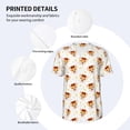 thumbnail image 4 of Daiia Funny Corgi Mens Baseball Jersey Button Down Shirts Short Sleeve Sports Uniforms-X-Large, 4 of 9