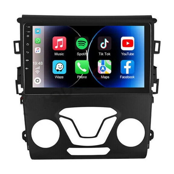 Zcargel Car Stereo Radio for Ford Fusion Mondeo 2013-2019 Apple Carplay Android 12 Touch Screen Car Radio Receivers with Bluetooth Android Auto WiFi GPS FM Backup Camera Player Mic