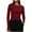 Wine, variant on ZyeKqe Womens Long Sleeve Shirts Crewneck Going out Tops Slim Fitted Undershirts Base Layer Stretchy Basic Tight Tees