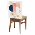 thumbnail image 2 of Watercolor Color Block Dining Chair Back Cover Only, Bohemian Art Set of 8 Chair Back Covers, Removable Washable for Dining Room, Banquet & Holiday Decoration, 2 of 9