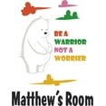 thumbnail image 2 of We Bare Bears Warrior Quote Cartoon Customized Wall Decal - Custom Vinyl Wall Art - Personalized Name - Baby Girls Boys Kids Bedroom Wall Decal Room Decor Wall Stickers Decoration Size (10x8 inch), 2 of 2
