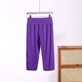 thumbnail image 7 of QIUOMBBP Women's Capri Pajama Pants Plus Size Soft Lounge Sleep Pants Elastic Waist Modal Comfy Pj Bottoms Purple XXXXL, 7 of 7