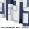thumbnail image 6 of Dark Blue Shower Curtain Hotel Quality Fabric Shower Curtain 72 Inch by 72 Inch,Modern Geometric Shower Curtain for Bathtub,Waterproof Fabric Cloth Shower Curtain for Bathroom Decor,Indigo, 6 of 6