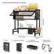 thumbnail image 2 of Escurridor de Platos de Gran Capacidad de 2 Niveles con Puerta, Escurreplatos para Escurridor sobre Fregadero (Black, 85cm), 2 of 9