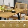 thumbnail image 2 of Gymax 42.5'' Outdoor Dining Table w/ 1.9'' Umbrella Hole Adjustable Foot Pads, 2 of 4
