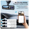 thumbnail image 4 of Dash Cam Cámara 4K 3 Canales GPS WiFi 5GHz Evidencia Total y Seguridad en Carretera, 4 of 10