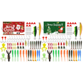 thumbnail image 1 of Calendario Adviento Pesca 82 Uds. Juego Señuelos 2024 Regalos Navidad para Hombres () Rojo, 1 of 5