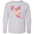 thumbnail image 3 of Inktastic Cute Axolotl Loves Tacos Long Sleeve Youth T-Shirt, 3 of 5