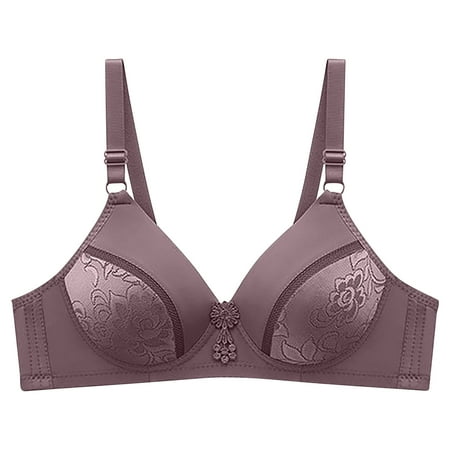 Push Up Sexy Lace Plunge Bra for Women Clearance Wireless Support Lingerie Full Coverage Minimizer Bra Plus Size Comfort Cotton Bralette Breathable Everyday Bars Gathering Underwear