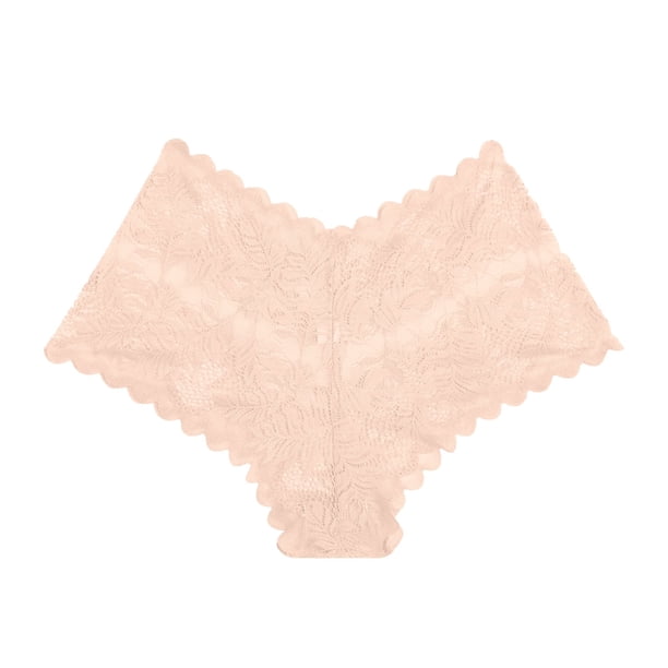 Braguitas sexy de encaje para mujer: braguitas elásticas de cintura media con encaje en contraste, nailon/spandex, lavado a mano, disponibles en tallas S-XL.