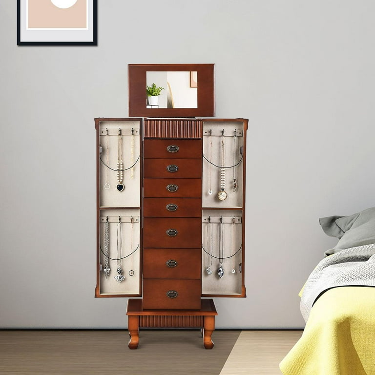 Standing outlet jewelry box