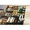 thumbnail image 2 of Home Decor Rugs, Nostalgic Rugs, Bedroom Rug, Cassette Rug, Salon Rugs, Custom Rugs, Music Room Rug, Dining Room Rug, Vintage Rug, Area Rug, 3.9'x5.9' - 120x180 cm, 2 of 8