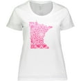 thumbnail image 3 of Inktastic Minnesota Silhouette Mandala Women's Plus Size T-Shirt, 3 of 5
