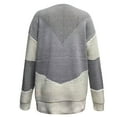 thumbnail image 6 of Color Block Sweaters for Women Round Neck Long Sleeve Casual Loose Blouse Womens Crewneck Sweater Pullover, 6 of 6
