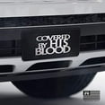 thumbnail image 3 of Covered by His Blood - Brushed On Black License Plate Car Tag - Jesus Religious, 3 of 5