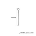 thumbnail image 2 of 500Pcs Eye Pins Jewelry Findings Eye Pins 24mm Iron Eye Pins for Jewelry Making 21 Gauge White, 2 of 6