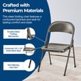 thumbnail image 4 of MECO Sudden Comfort All Steel Folding Chair Set, Cinnabar (Set of 4), 4 of 7