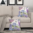 thumbnail image 7 of Spring Summer Floral Pillow Covers 16X16 Inch Purple Blue Flowers Bloom Butterfly Decorative Pillow Cases Colorful Throw Pillows Set of 2 Seasonal Farmhouse Home Decor for Sofa Couch Outdoor, 7 of 7