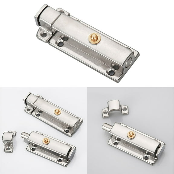 unbranded 4 Inch Simple and Convenient Door Latch Size 2 Silver