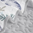 thumbnail image 5 of 3pcs Queen Size Coastal Quilt Set - Beach Bedding for Summer! Lightweight, Reversible Nautical Bedspread Comforter with Pillow Shams, Soft Microfiber - Ocean Vibes Inside!, 5 of 6