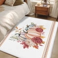 thumbnail image 4 of Fall Pumpkins Area Rugs 3'x5', Washable Small Throw Rugs for Living Room Bedroom, Thanksgiving Autumn Flower Leaf Plant Indoor Outdoor Rug Non-Slip Low Pile Carpet Runner Reversible Floor Mats, 4 of 8
