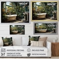 thumbnail image 4 of Designart "Bathroom botanic Retreat III" Bath & Laundry Floater Framed Wall Decor, 4 of 7
