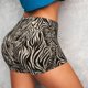 thumbnail image 4 of Balery Leopard And Zebra1 Pantalones cortos de entrenamiento estampados para mujer, sin costuras, ajustados, para gimnasio, yoga, correr, deportes, ejercicio activo, fitness.-Large, 4 of 8