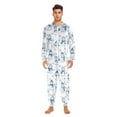 thumbnail image 6 of joogoo Snowman Snowflake Unisex Adults Onesies Pajamas Jumpsuits L, 6 of 7