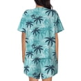 thumbnail image 4 of Womens Pajama Sets With Pocket, retro Palm Tree Lounge Sets Short Sleeve Sleepwear PJ Sets for Women, 4 of 6