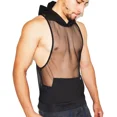thumbnail image 1 of Camiseta Gym Sin Mangas Hombre Transparente Con Gorro Kenai, 1 of 8