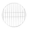 thumbnail image 1 of Grille à Viande en Acier Inoxydable Ronde Portable pour Poisson Légumes Rôtissoire à Pizza - 28cm (Sans Plateau de Cuisson Noir), 1 of 8