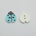 thumbnail image 5 of EOEMY 100Pcs Mixed Color Ladybug White Wood Buttons 18mm Wooden Scrapbook Decorative, 5 of 5