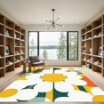 thumbnail image 2 of ODIKA 5'x7' Machine Washable Non-Slip Area Rug, Modern Yellow High Traffic Rug, Yellow, 1059075, 2 of 7