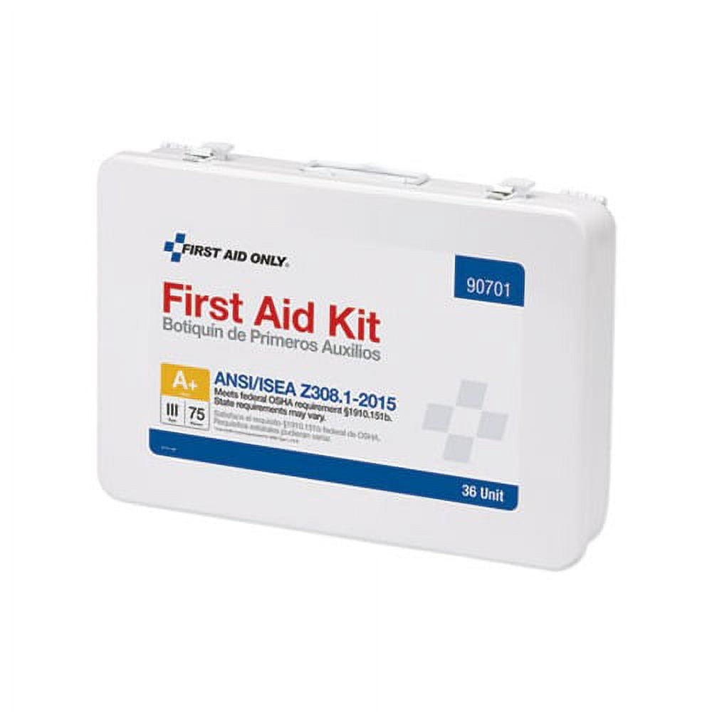 Unitized ANSI Compliant Class A Type III First Aid Kit for 25 People 16 Units