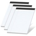 thumbnail image 1 of Bloc de notas Roneky, paquete de 3, 21.5 x 29.8 cm, rayado fino, 30 hojas, 1 of 7